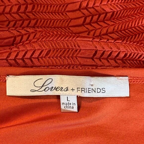 Lovers + Friends Women's Peek A Boo V Neck Sleeveless Pullover Mini Dress Size L - Picture 6 of 13